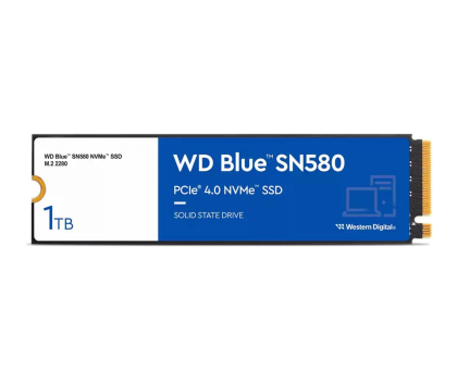 Dysk wewnętrzny WD BLUE SN580 1TB PCIe 3.0 M.2 NVMe WDS100T3B0E